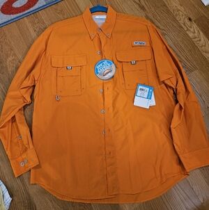 NWT Columbia PFG Men's Bahama Long Sleeve Button Up Shirt